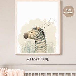 Safari Nursery Print, Safari Nursery Decor, Set of 6 Printable Safari ...