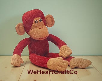 Patrón de tejido de mono PDF Descarga el patrón imprimible del animal australiano