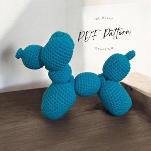 NO-SEW Balloon Crochet Pattern, PDF, Instant download, Beginner Friendly, Balloon Dog, Handmade Animal, Amigurumi