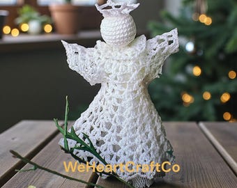 Christmas Angel Pattern, Crochet Pattern, Tree Ornaments, Tree Decorations, PDF Download, Printable Pattern
