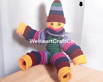 Crochet Pattern Flexible Friend Clown Amigurumi Pattern PDF Download Beginner Friendly US Terminology