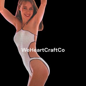 Beach Bikini Crochet Pattern PDF Download, Vintage Pattern, Digital Download,  1970s, Pattern, Swimsuit Pattern, Swimwear Pattern