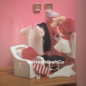 Virkmönster Modedockor Kläder Amigurumi Mönster PDF Nedladdning Nybörjarvänlig amerikansk terminologi