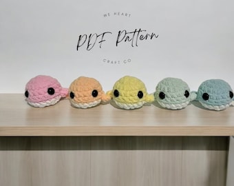 Wal Amigurumi Häkelanleitung, anfängerfreundlich (PDF Download)