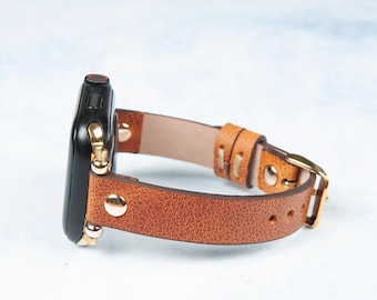 Genuine Leather Fitbit Watch Band, Women's Smartwatch Strap, Multiple Colors Available