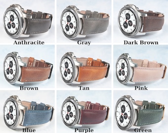 Genuine Leather Garmin Watch Bands, Quick Release, QuickFit Straps