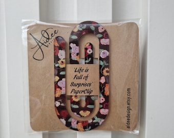 Flowers Large Acrylic Paper clip | Surprise Song