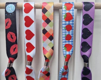 Concert Outfit Inspired Fabric Wristbands