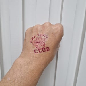 Pink Pony Club Inspired Temporary Tattoo | Removable tattoo | Concert outfit | Pink Pony Club Tattoo | Princess