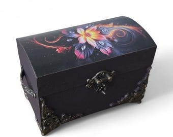 Handmade Wooden Jewelry Box, Exquisite Home Decoration size 8*6*7.5