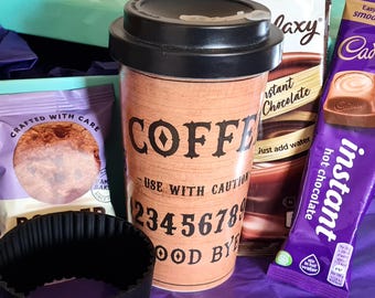 Juego de regalo de taza de viaje de bambú con tapa y funda de silicona para té, café y chocolate caliente