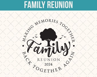 Family Reunion 2024 SVG: Tree Shirt Design Bundle (Digital Download)