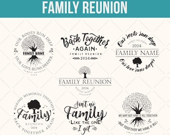 Family Reunion SVG Bundle: Tree Shirt Design (Digital Download)