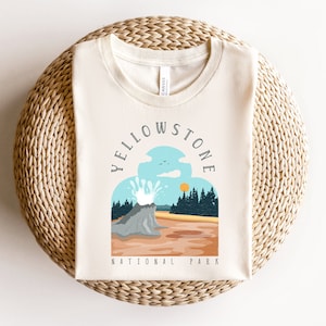 Yellowstone National Park Shirt SVG, Vintage Yellowstone Shirt, Adventure SVG, Comfort Colors Nature Lover Shirt, Retro Hiking Camping Shirt