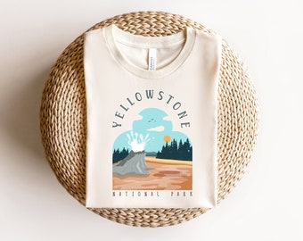 Vintage Yellowstone National Park Shirt SVG: Retro Adventure Design (Digital Download)