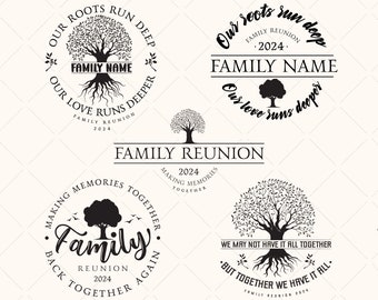 Family Reunion 2024 SVG Bundle: Tree Design (Digital Download)