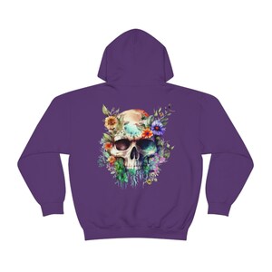 Skull floral Hoodie