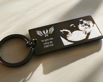 Llavero personalizado de ecografía de pérdida de bebé: regalo conmemorativo