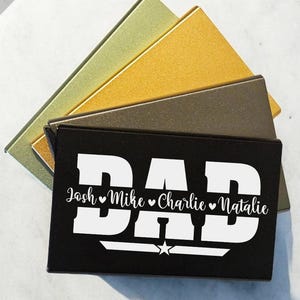 Fathers Day, Dad Gift Metal Wallets Pocket Case Bank Women Men Credit Card Personalised Anti-theft ID Credit Card Holder Minimalist