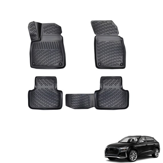 Fits Audi Q8 2018 2023 Floor Mats Front Rear All Wheather Custom