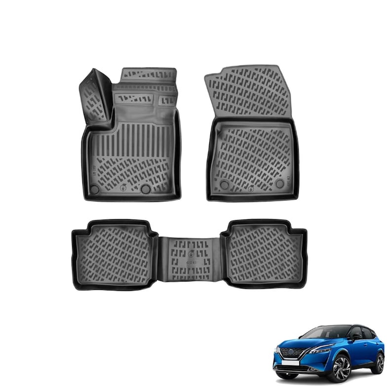 Fits Nissan Qashqai Epower 20222023 Car Rubber Floor Mats Cargo Liner