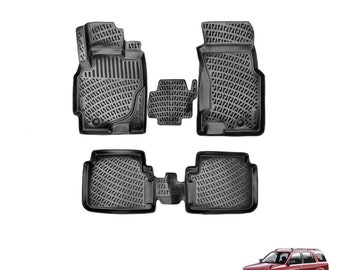 Fits Honda CR-V 1995-2001 Car Rubber Floor Mats Cargo Liner Trunk Mat All Weather High Tech
