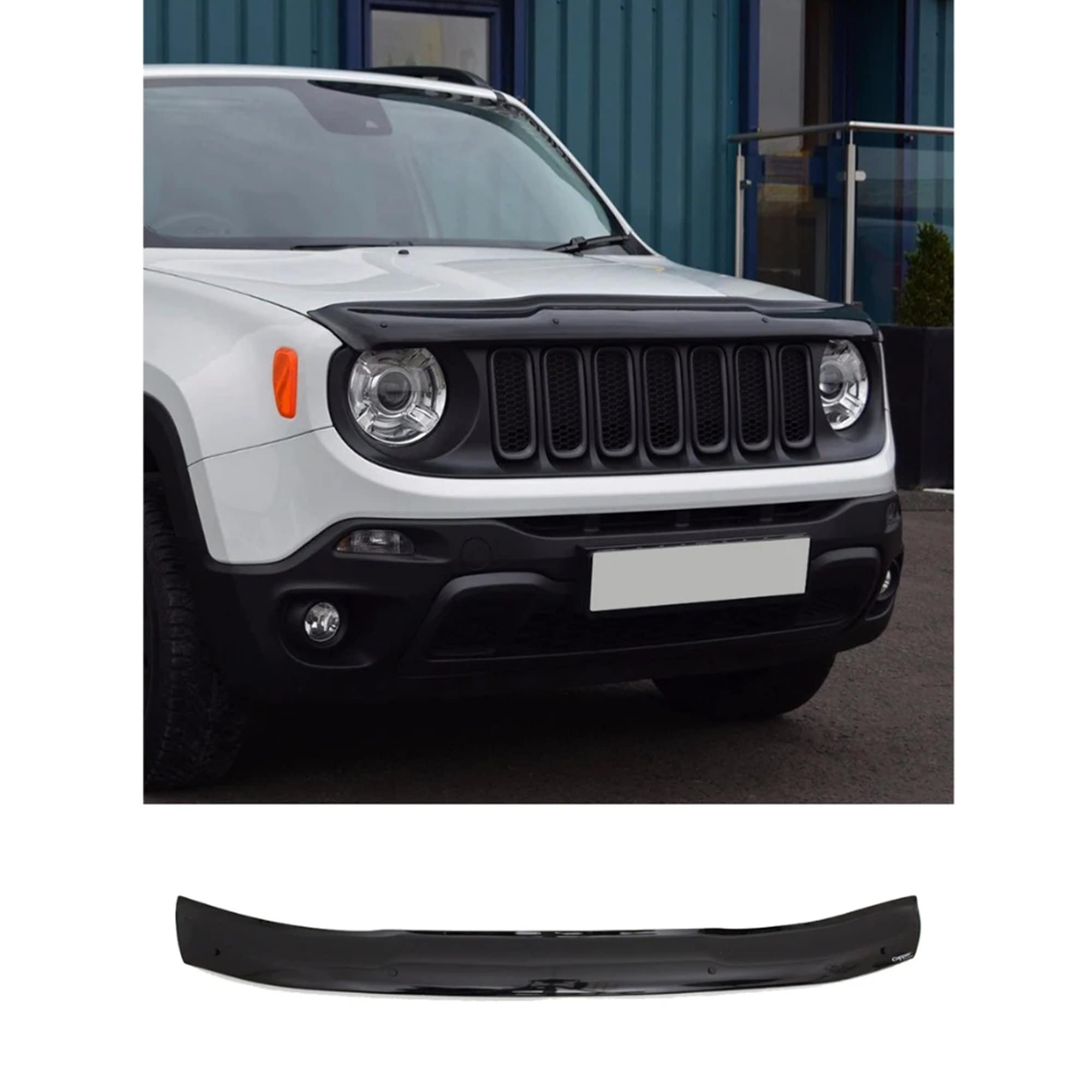 Kaufe ABS Nebelschlussleuchte Lampe Dekoration Aufkleber Schutz für Jeep  Renegade 2015-2018 Autozubehör, gesmokt schwarz