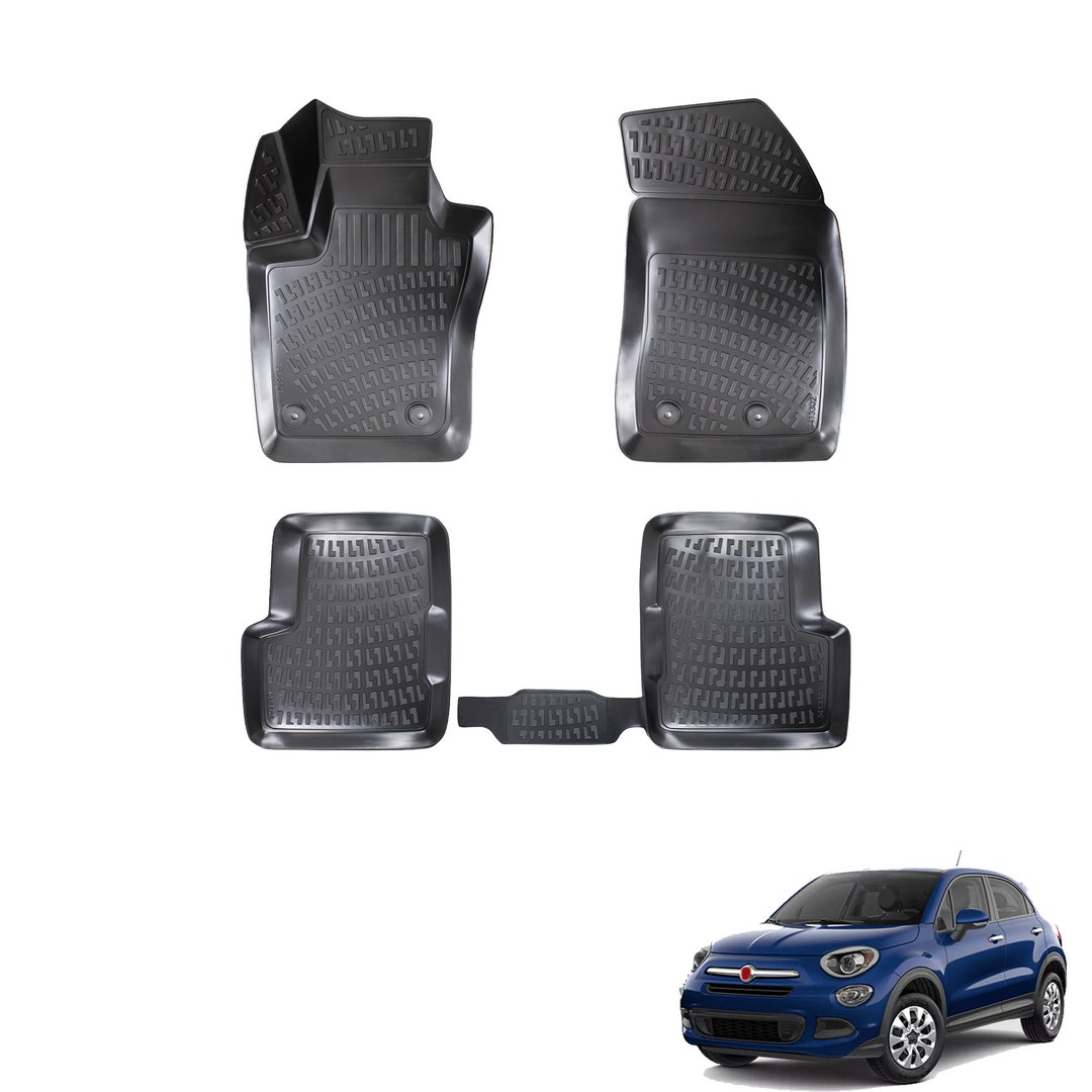 Fits Fiat 500X 20142023 Floor Mats Front & Rear All Wheather Custom