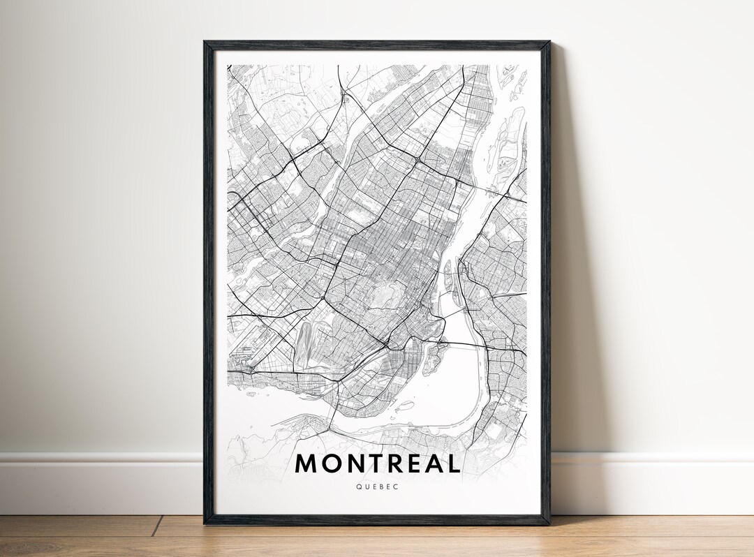 Montreal Map Print, Montreal Map Poster, Download Printable Montreal ...