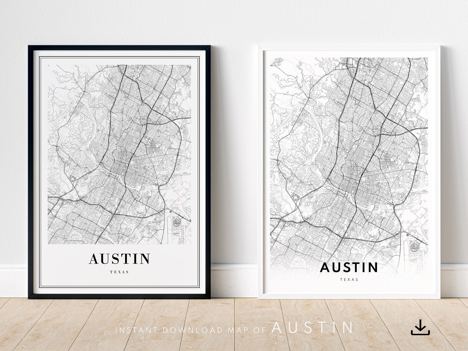 Austin Map Print, Austin Map Poster, Download Printable Austin Map ...