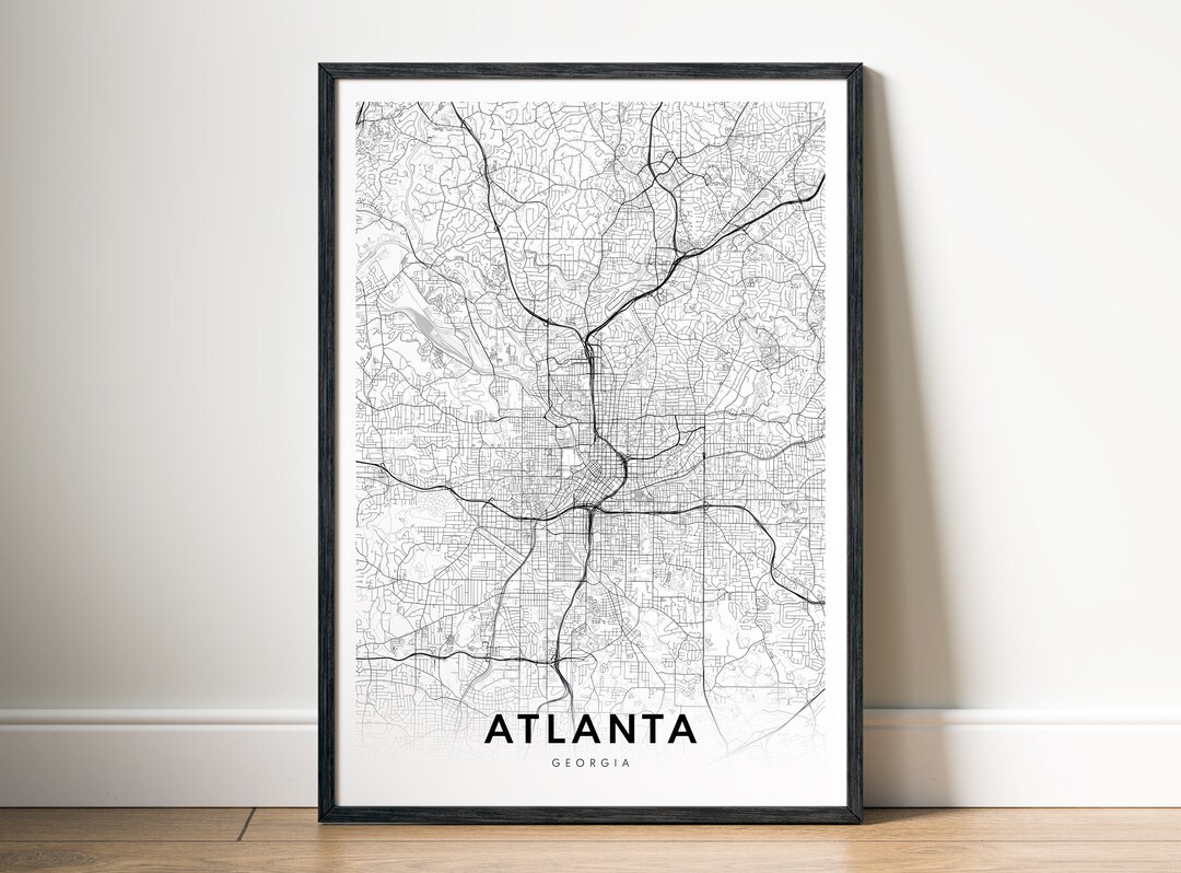 Atlanta Map Print Atlanta Georgia Map Poster Download Printable Map ...
