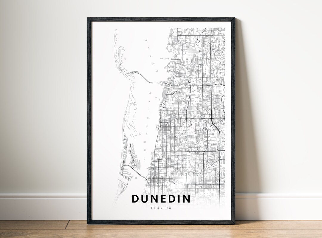 Dunedin FL Map Print Dunedin Florida - Il 1080xN.6292087974 M57i