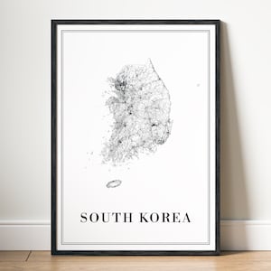 Baixar Mapa da Coreia do Sul Imprimir Mapa da Coreia do Sul Cartaz Baixar Mapa da Coreia do Sul Mapa Digital da Coreia do Sul para Impressão Preto e Branco Início Imprimir