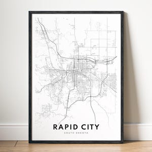 Rainbow City SD Karte Drucken Poster Download Stromschnelle Stadtplan Druckbare Karte Digitale Landkarte Stromschnellen Schwarzweiß-Karte Kunst