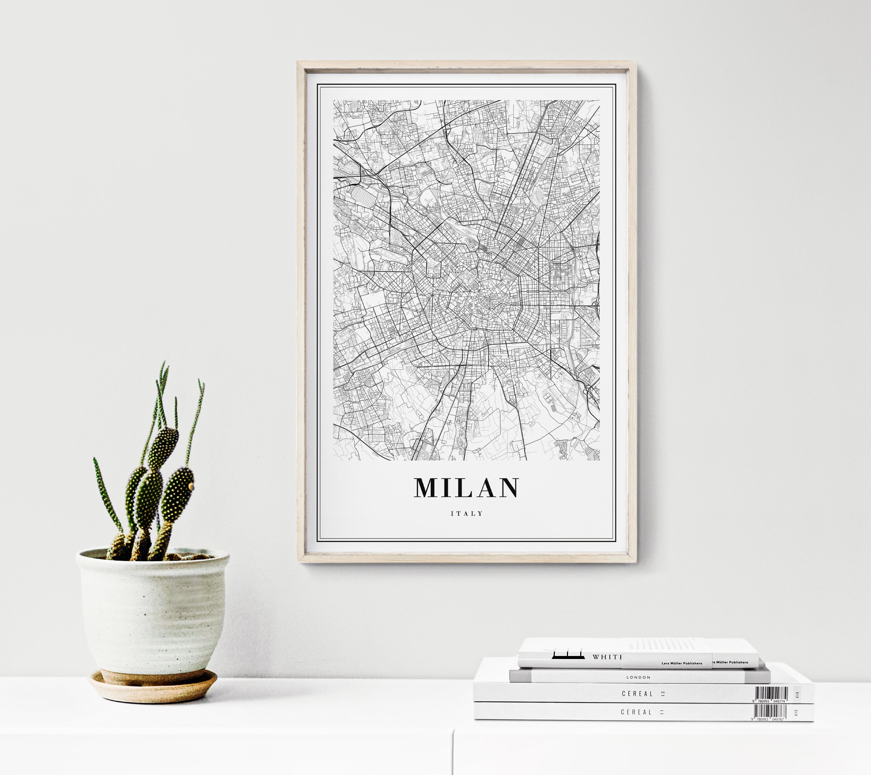 Milan Map Print Milan Italy Map Poster Download Milano Printable Map ...