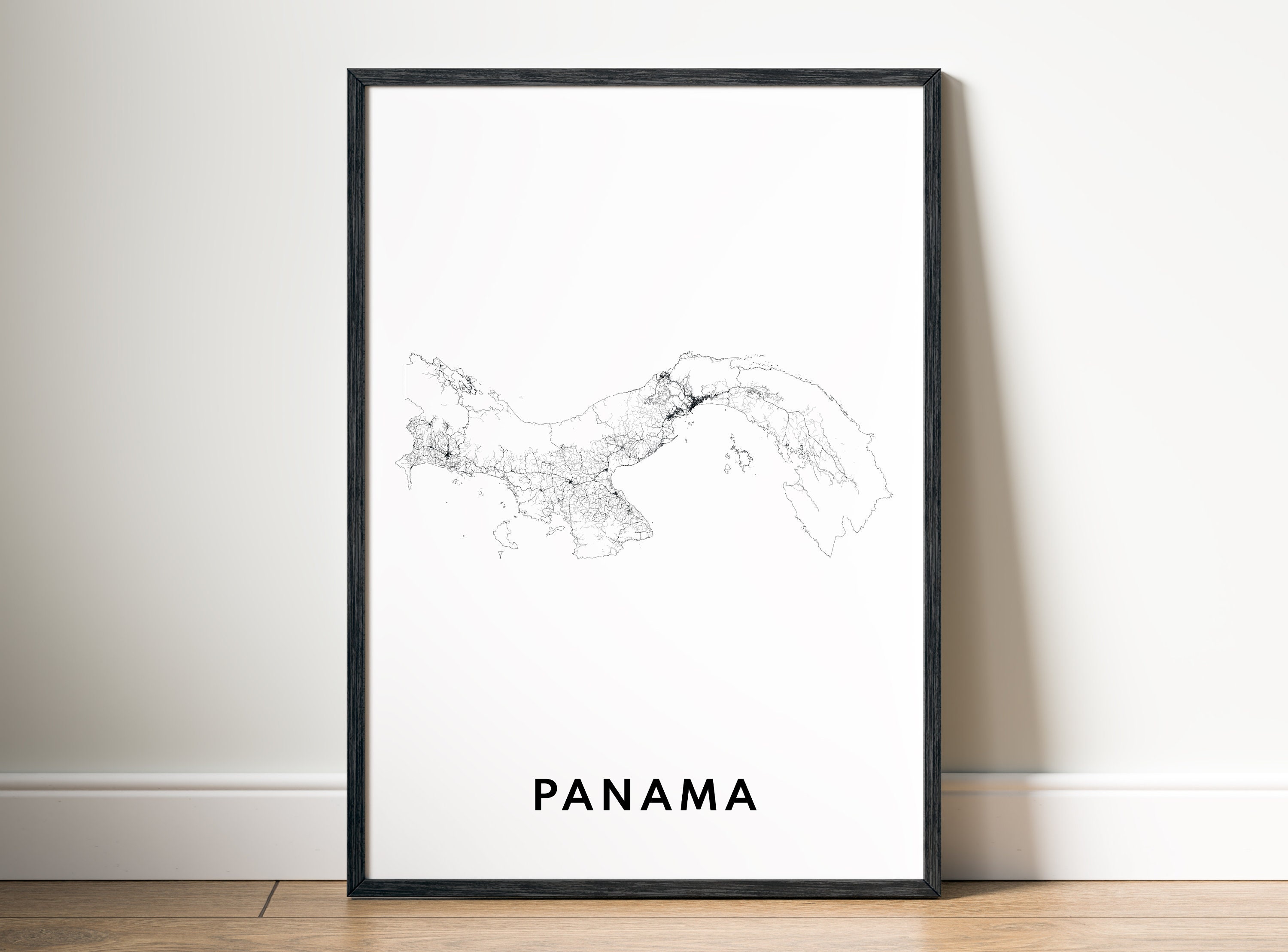 Instant Download Panama Map Print Panama Poster Digital Map Panama ...