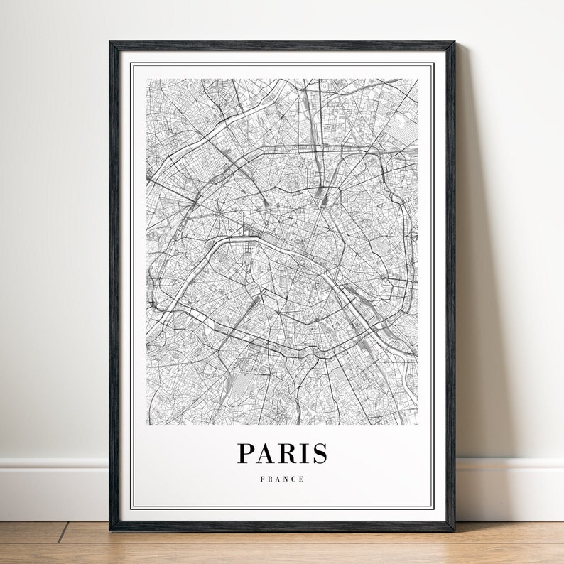 Paris Map Print Paris Map Poster - Il 794xN.4991194786 Mjxz