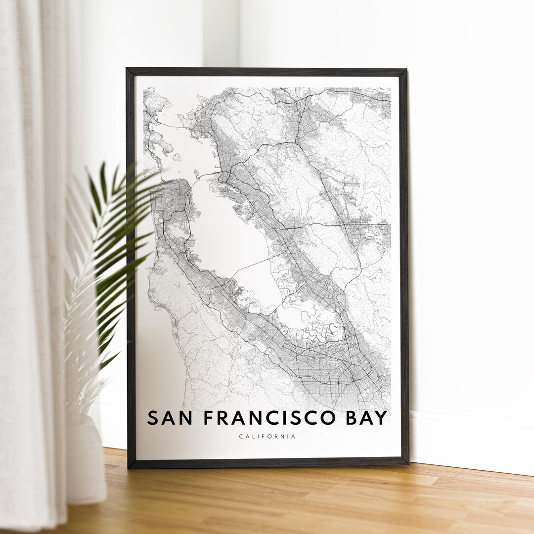 San Francisco Bay Map Print Bay Area Map Poster Download Bay Area Il 1080xN.5764082993 Magt