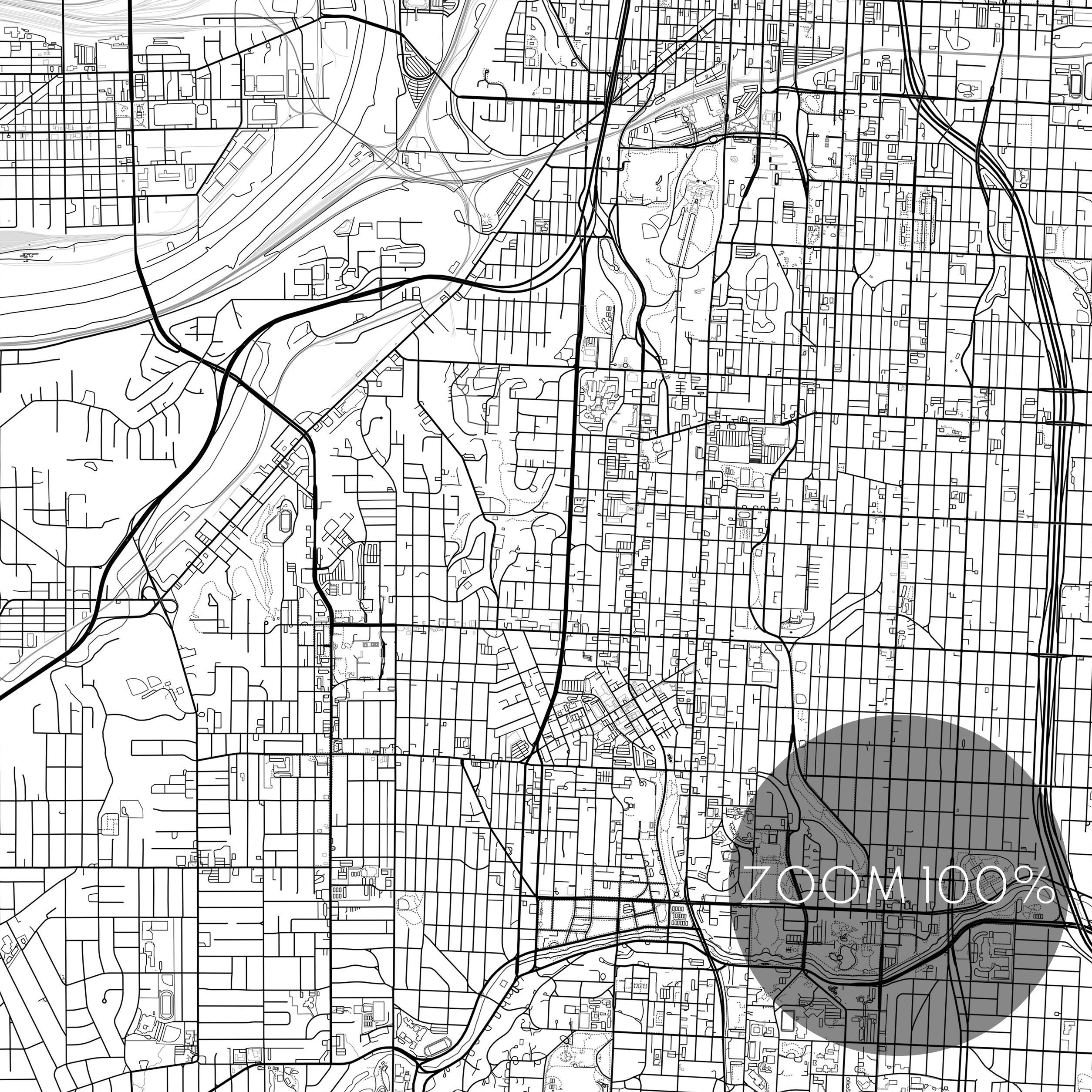 Kansas City Map Print Kansas City Map Poster Download Kansas City ...