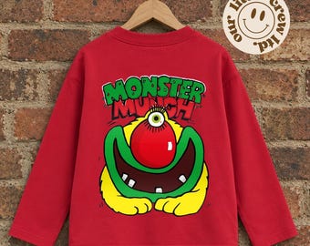 Monster Munch Tshirt, Crisps, Spooky Season, Kid’s Tshirt,  Tee, Short, long sleeved, Sweatshirt