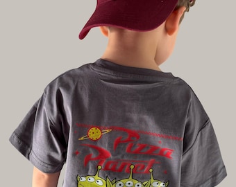 Children’s Toy Story Pizza Planet T-Shirt, Long Sleeve, T-Shirt, Aliens, Sweatshirt, Cartoon, Kid’s Graphic Tee