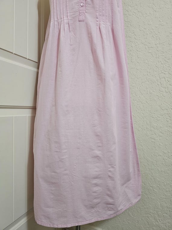 Pink vintage nightgown for women cotton nightgown… - image 4