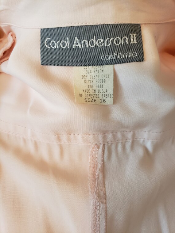 Pink Carol Anderson Maxi Dress, Vintage pale pink… - image 5