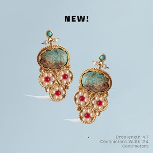 Handmade Turquoise Earrings, Turkish Handmade Earrings, Turkish Jewelry
