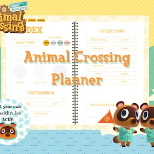 Animal Crossing: New Horizons Planer, Checkliste, Digitaler Planer, Gelbes Theme