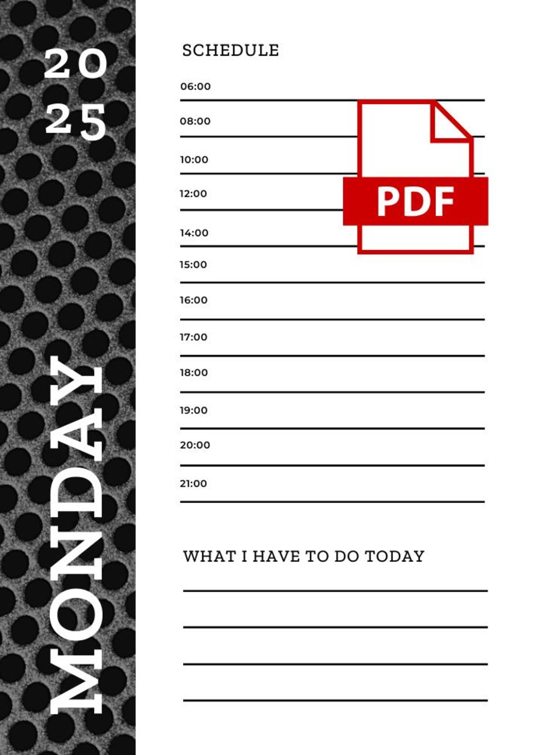 Plan Your Day: Printable Daily Task & Schedule Template - Etsy