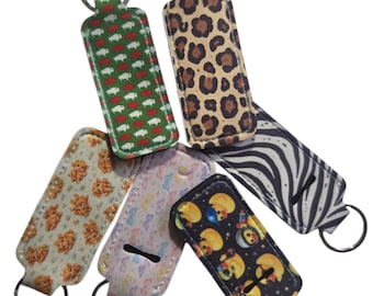 Lip Balm Holder Keychain | Lighter Holder | Chapstick Holder | Keyring Pouch | Gift Idea