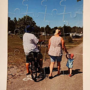 Custom 20 piece rectangle large piece puzzle