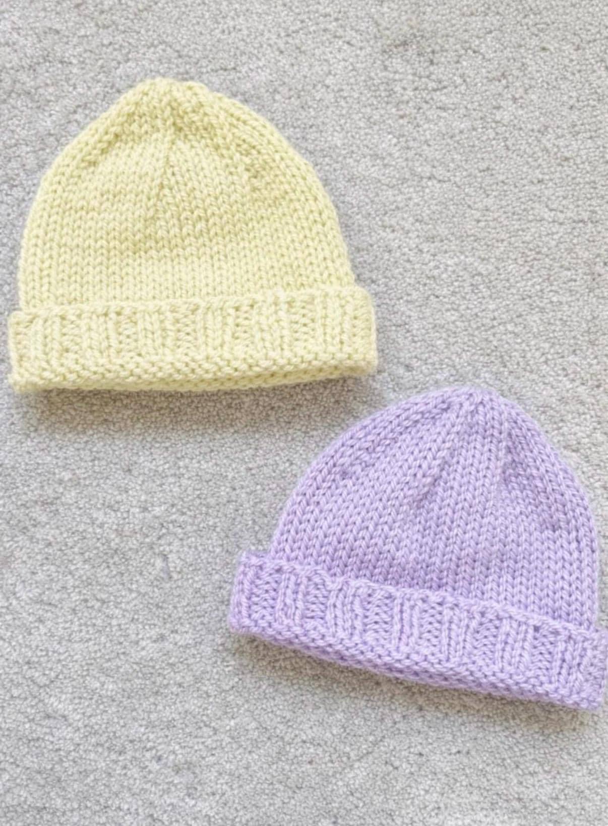 Baby Hat Knitting Pattern With Photos | Easy Beginner Beanie (digital ...