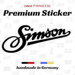 Simson Motorfiets Logo Vinyl Decal: Premium Sticker voor Auto's, Racen en Oost-Duitse Enthousiastelingen